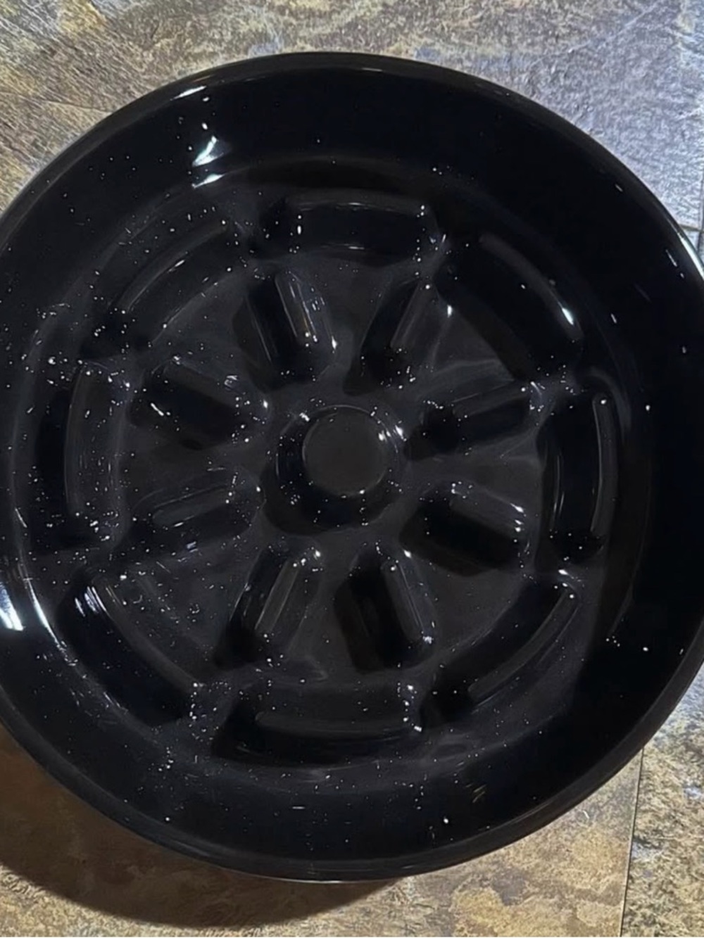 Black Ceramic Slow Feeder Dog Bowl - Home Accents